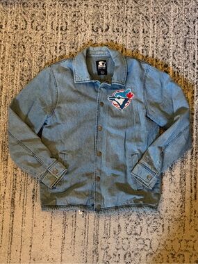 Toronto Blue Jays Denim Starter Jacket Men’s Medium